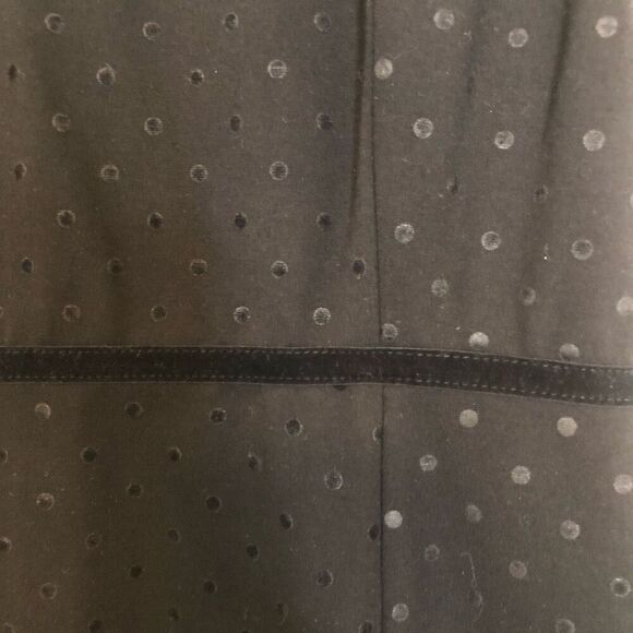 Talbots Classic Ponte Knit with Velvet Polka Dots Fit and Flare Dress Size 10 - Picture 4 of 12